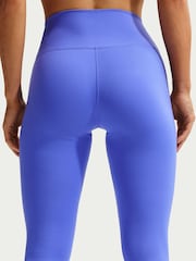 Nike Sapphire Blue One Seamless Front High Waisted Full Length Leggings - Image 4 of 6