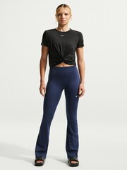 Nike Black One Classic Twist Dri-FIT Short Sleeve Top - Image 1 of 5