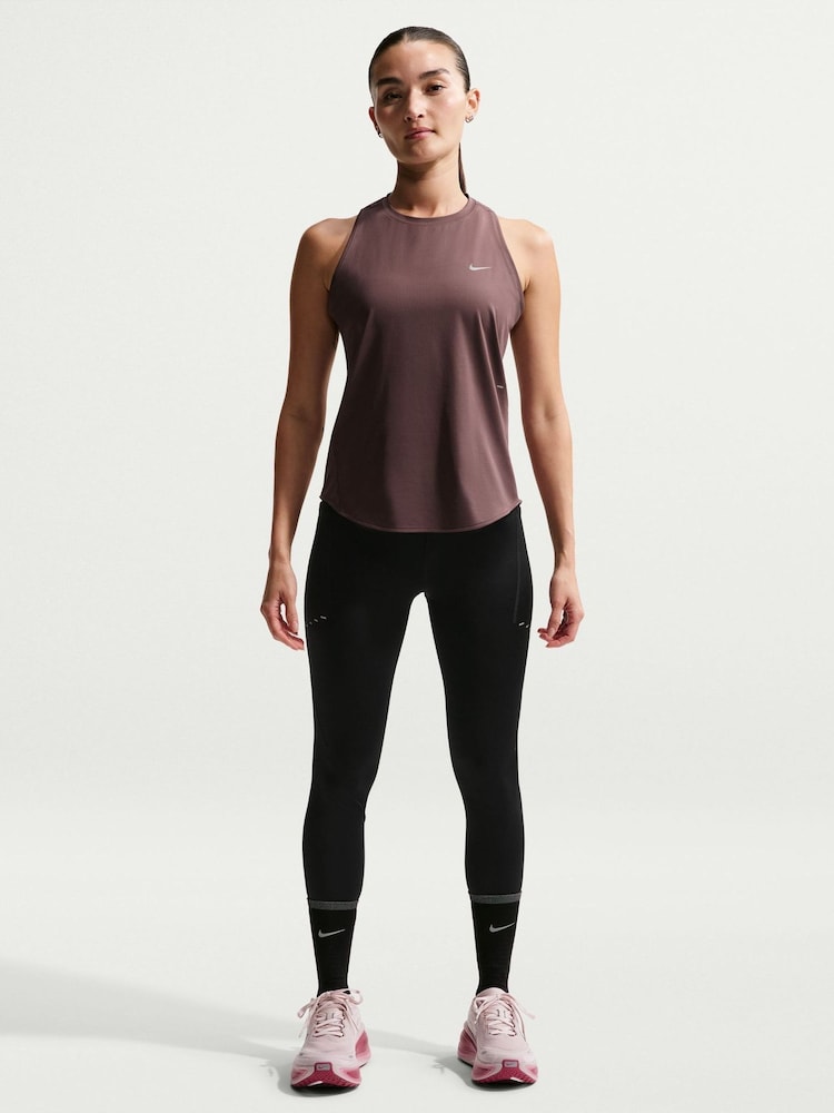Nike Tattoo Brown Swift Dri-FIT Running Tank Top - Image 1 of 5