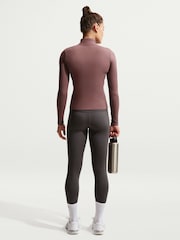 Nike Thunder Grey One Seamless Front High Waisted Full Length Leggings - Image 2 of 7