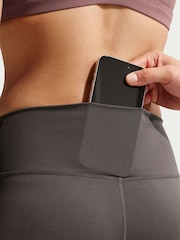 Nike Thunder Grey One Seamless Front High Waisted Full Length Leggings - Image 7 of 7