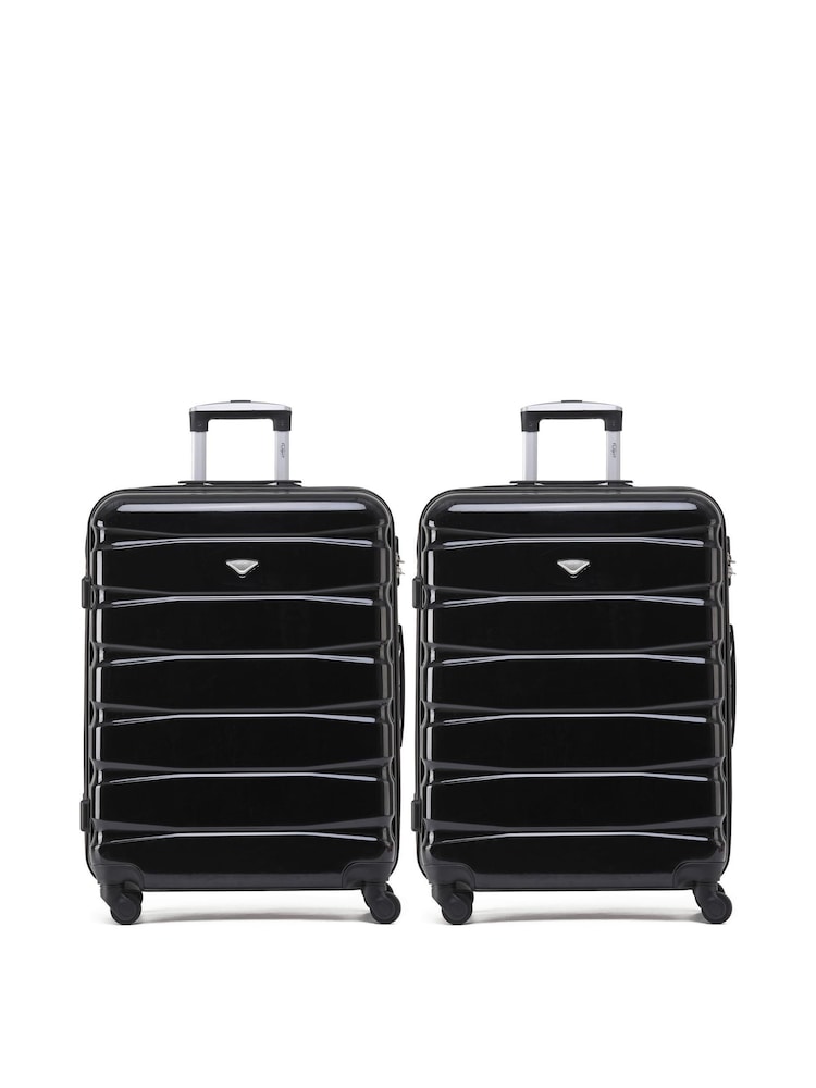 Flight Knight  Medium Check-In Hold Luggage Hardcase Travel Suitcases Set Of 2 - Image 1 of 8