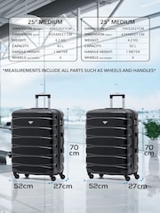 Flight Knight  Medium Check-In Hold Luggage Hardcase Travel Suitcases Set Of 2 - Image 3 of 8