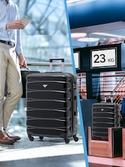Flight Knight  Medium Check-In Hold Luggage Hardcase Travel Suitcases Set Of 2 - Image 8 of 8