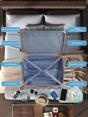 Flight Knight Medium Blue Check-In Hold Luggage Hardcase Travel Suitcases Set Of 2 - Image 7 of 8