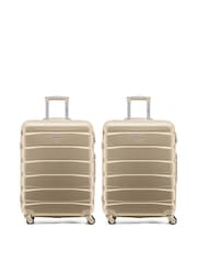 Flight Knight Medium Check-In Hold Luggage Hardcase Travel Nude Suitcases Set Of 2 - Image 1 of 8
