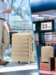 Flight Knight Medium Check-In Hold Luggage Hardcase Travel Nude Suitcases Set Of 2 - Image 8 of 8