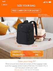 Flight Knight Easy Jet Free Carry on Rucksack Backpack - Image 5 of 7