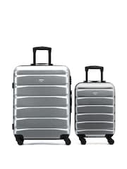 Flight Knight Metallic Medium Check-In & Small Carry-On Hardcase Travel Suitcase Set Of 2 - Image 1 of 8