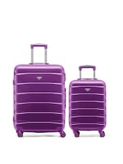 Flight Knight Medium & Small Purple Check-In & Carry-On Hardcase Travel Suitcase Set Of 2 - Image 1 of 8