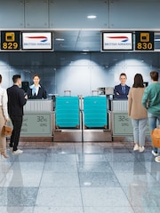 Flight Knight Large Blue Check-In Hold Luggage Hardcase Travel Suitcases Set Of 2 - Image 4 of 8