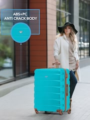 Flight Knight Large Blue Check-In Hold Luggage Hardcase Travel Suitcases Set Of 2 - Image 5 of 8