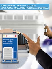 Flight Knight Medium Check-In & Small Carry-On Hardcase Travel White Suitcase Set Of 2 - Image 4 of 8
