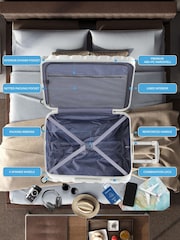 Flight Knight Medium Check-In & Small Carry-On Hardcase Travel White Suitcase Set Of 2 - Image 7 of 8