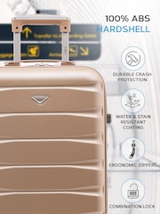 Flight Knight Nude 55x35x25cm 4 Wheel ABS Hard Case Cab Luggage - Image 4 of 7