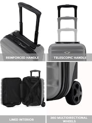 Flight Knight Wizz Air Underseat 2 Wheel ABS Hard Case Cabin Carry On Hand Luggage - Image 5 of 7