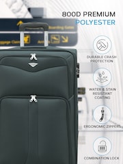 Flight Knight Large Soft Case Checkin Suitcases and Cabin Case Set of 3 - Image 4 of 7