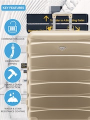 Flight Knight Medium & Large Check In Hold Luggage Hardcase Travel Suitcases Set Of 2 - Image 6 of 8