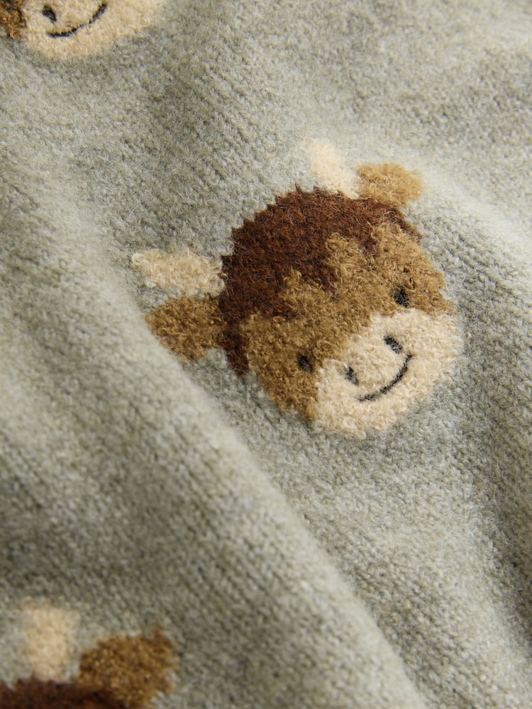 Bruin Hamish - Gebreide trui met ronde hals (3 mnd - 7 jr) - Afbeelding 7 van 7