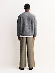 Universal Works Grey Wool Fleece Advance Cardigan - Image 2 of 7