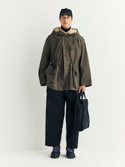 Universal Works Brown Boston Storm Cotton Parka - Image 3 of 8