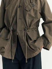Universal Works Brown Boston Storm Cotton Parka - Image 7 of 8