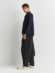 Universal Works Black Corduroy Pleated Track Trousers - Image 2 of 7