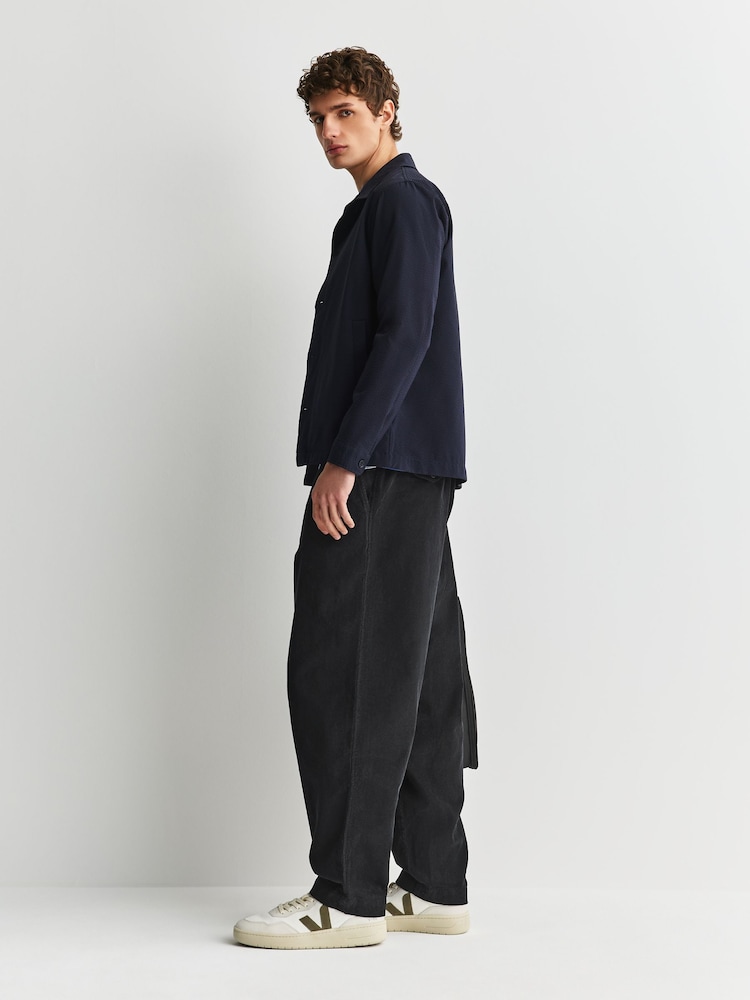 Universal Works Black Corduroy Pleated Track Trousers - Image 2 of 7