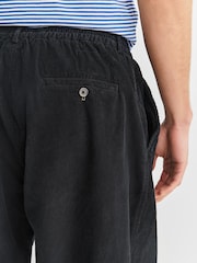 Universal Works Black Corduroy Pleated Track Trousers - Image 6 of 7