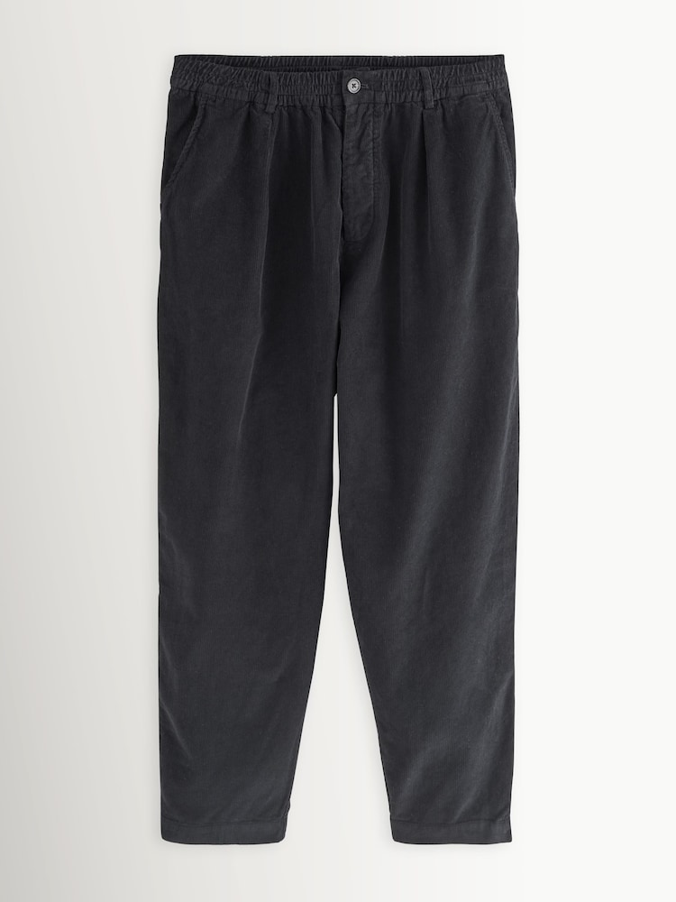 Universal Works Black Corduroy Pleated Track Trousers - Image 7 of 7