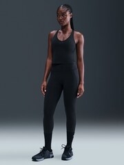 Nike Black Universa Medium Support Padded Sports Bra Tank - Image 1 of 6
