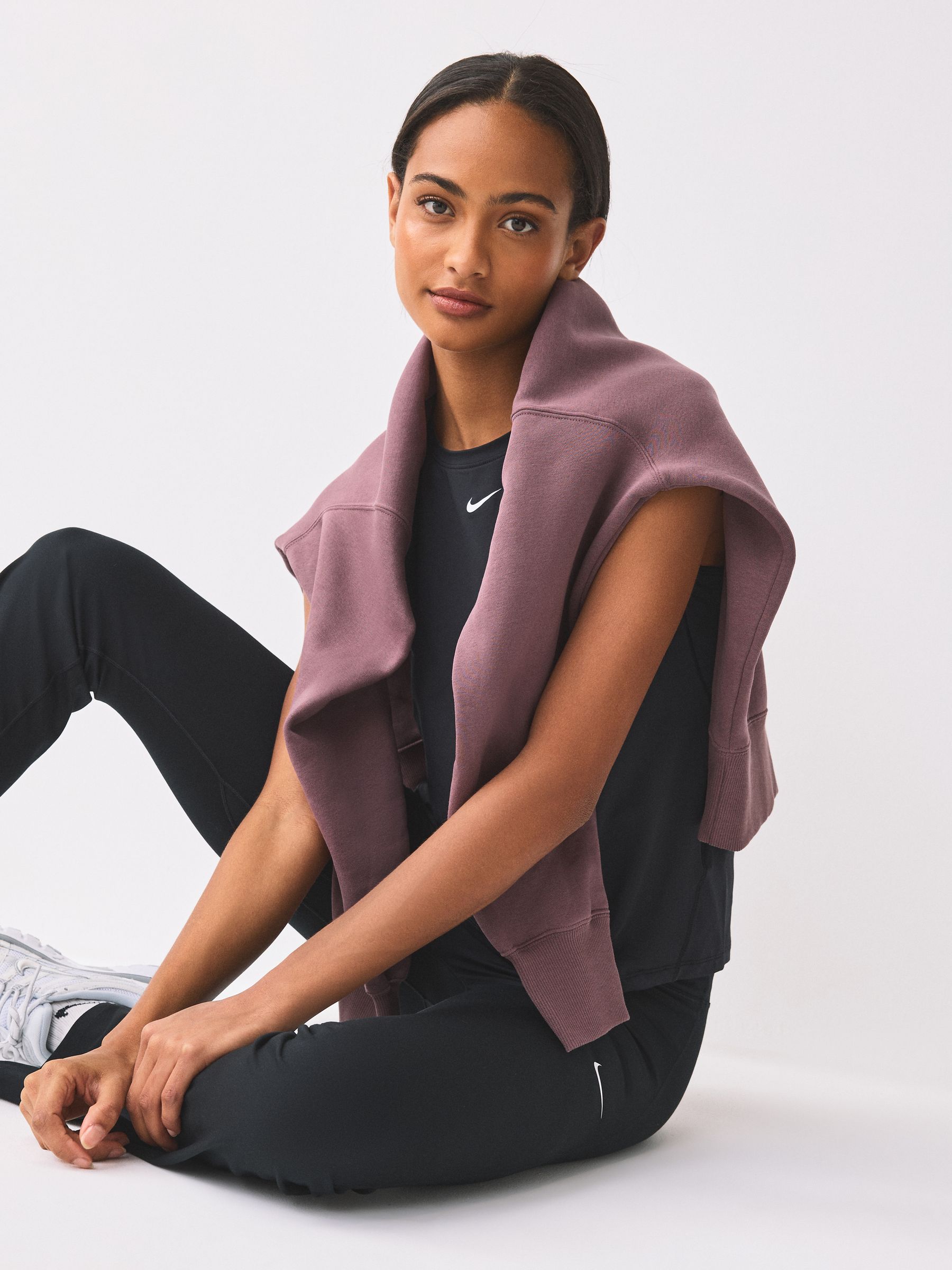 Buy Nike Black One High-Waisted Flared Leggings from Next South Africa