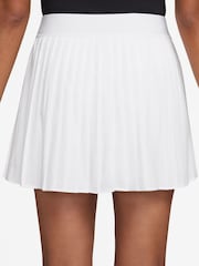 Nike White Victory Dri-FIT High-Waisted Pleated Tennis Skirt - Image 2 of 8