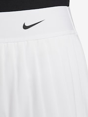 Nike White Victory Dri-FIT High-Waisted Pleated Tennis Skirt - Image 4 of 8