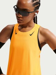 Nike Orange Pulse AeroSwift Dri-FIT ADV Running Vest Top - Image 3 of 5
