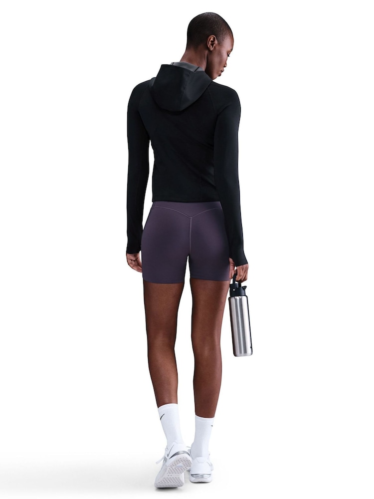 Nike Black Universa Dri-FIT Hooded Long Sleeve Baselayer Top - Image 2 of 12