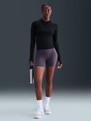 Nike Black Universa Dri-FIT Hooded Long Sleeve Baselayer Top - Image 6 of 12