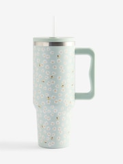 Sage Green Floral Bee Print 1.2L Stainless Steel Water Bottle - Image 3 of 3