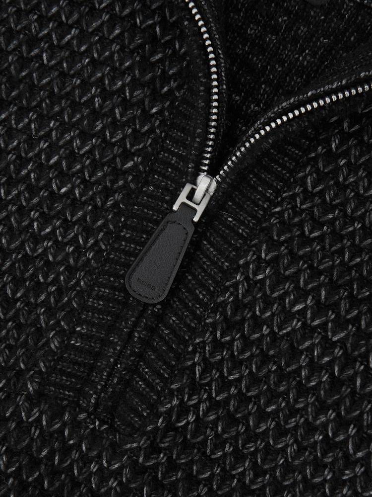 Reiss Black Stockdale Jumper - Image 7 of 7 Reiss Black Stockdale Jumper - Image 7 of 7