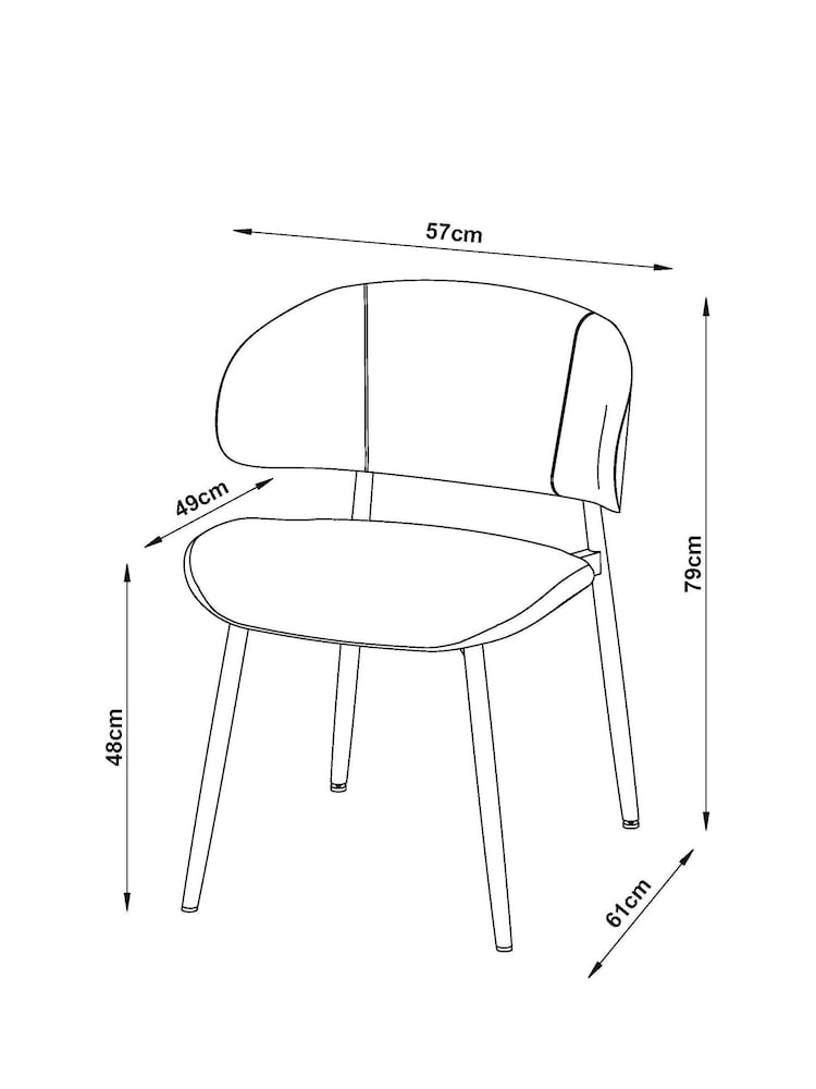 Set of 2 Opulent velvet Natural Leopard Bryer Dining Chairs - Image 5 of 5 Set of 2 Opulent velvet Natural Leopard Bryer Dining Chairs - Image 5 of 5