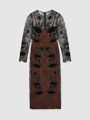 Reiss Black Lulu Dress - Image 2 of 8