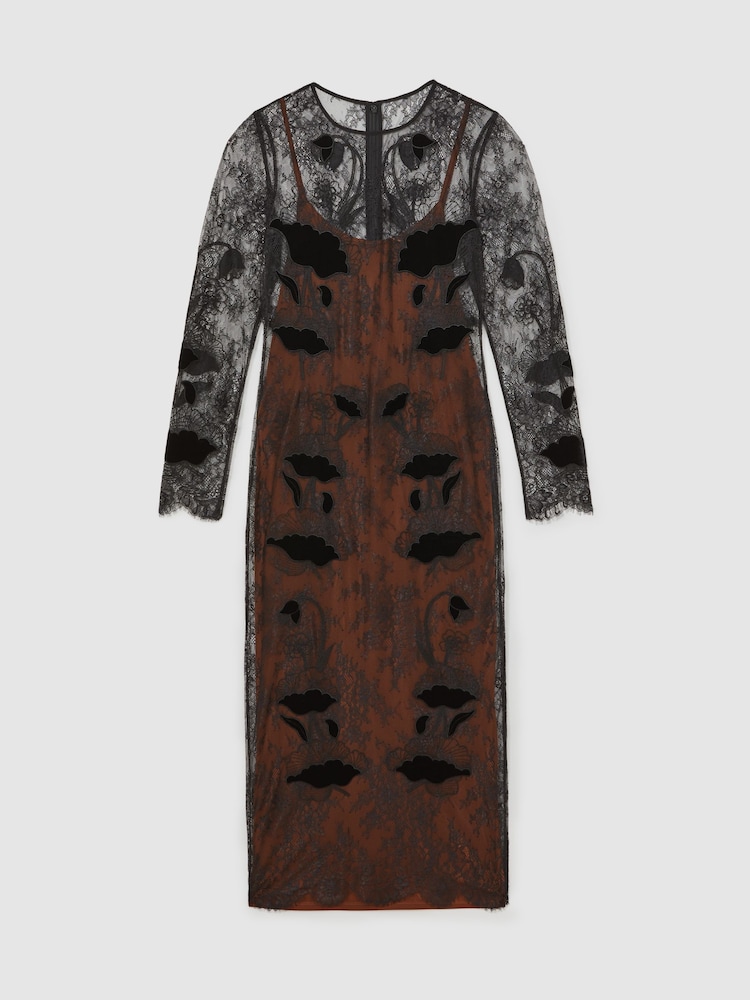 Reiss Black Lulu Dress - Image 2 of 8