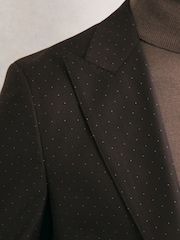 Reiss blazer z enorednim zapenjanjem iz volnene mešanice s pikami Reiss Jake - Slika 7 iz 11