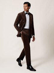بني - Reiss Royale T Suit Trousers - صورة 1 من 7