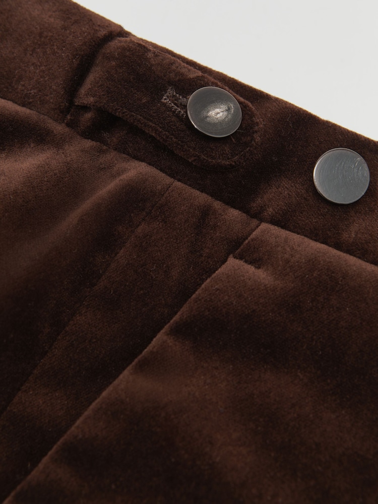 Reiss Chocolate Brown Royale T Velvet Tailored-Fit Suit Trousers - Image 10 of 10 Reiss Chocolate Brown Royale T Velvet Tailored-Fit Suit Trousers - Image 10 of 10