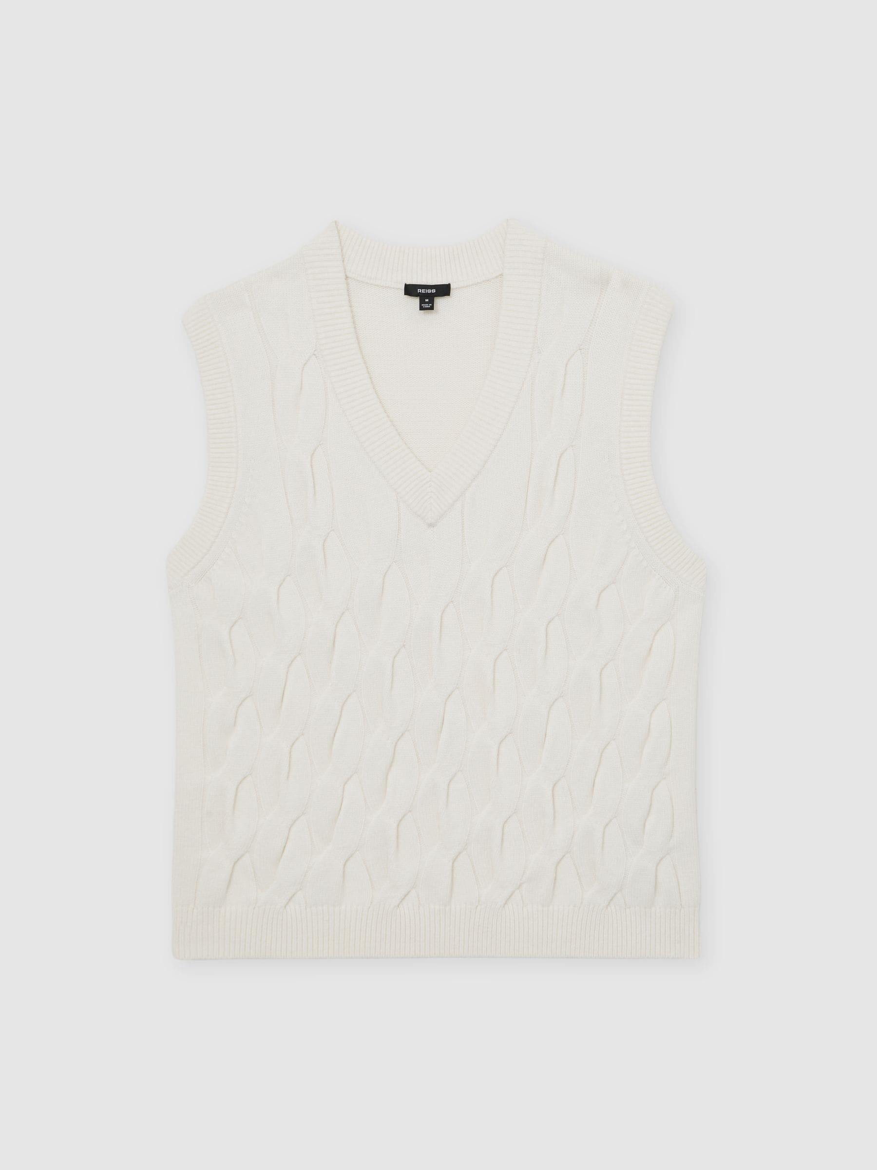 Next：日本 ウインターホワイト - Reiss Walton ケーブルニット V