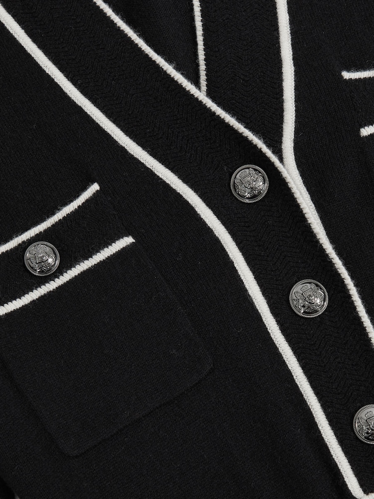 Reiss Lorrie Button Front Knitted Dress - Bild 6 von 6