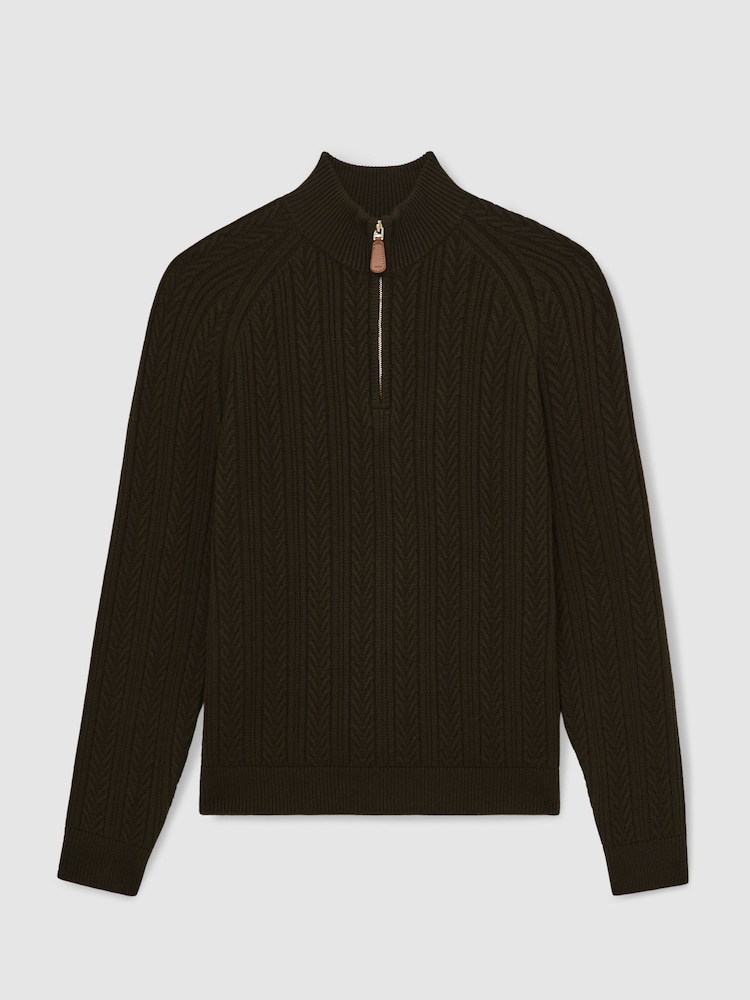 Reiss Dark Olive Green Loxley Jumper - Image 2 of 7