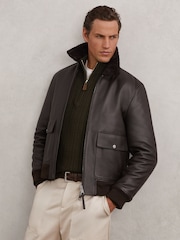 Reiss Dark Olive Green Loxley Jumper - Image 5 of 7