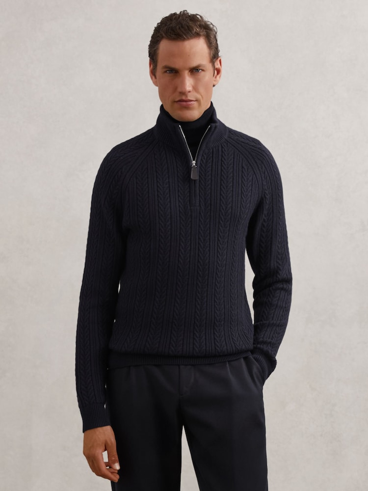 Reiss Navy Loxley Jumper - Image 1 of 7